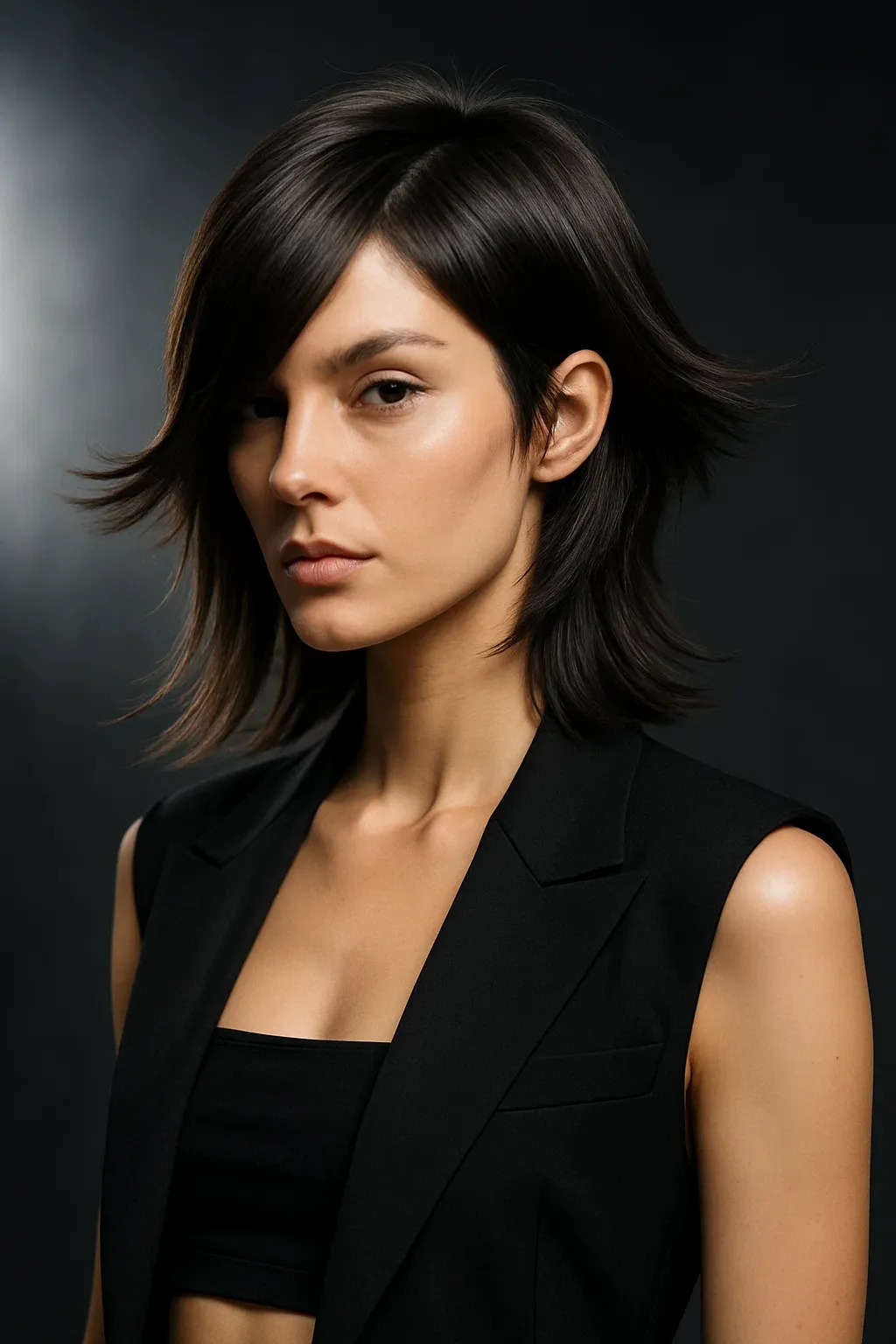Asymmetrical Butterfly Haircut