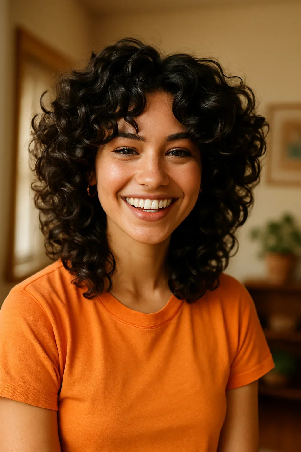 Butterfly Haircut for Curly Hair