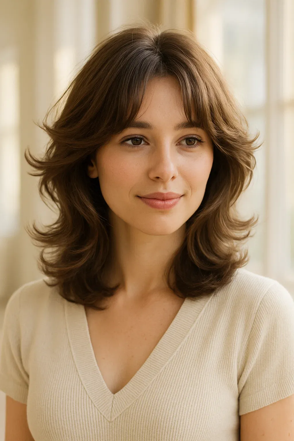 Butterfly Haircut for Wavy Hair