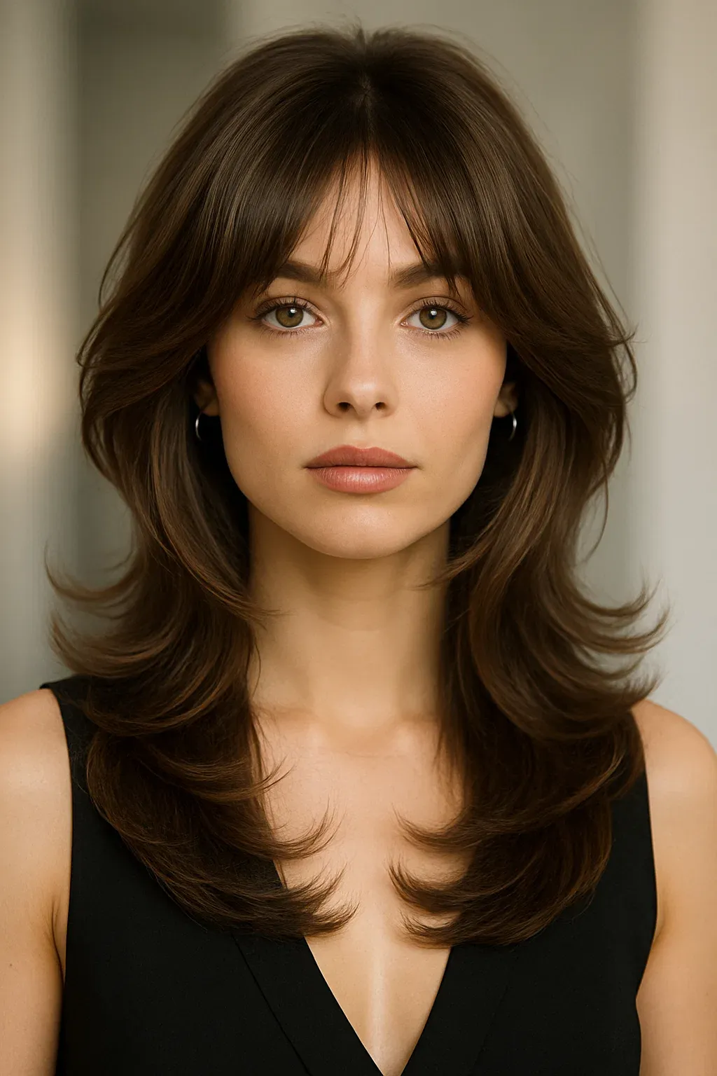 Butterfly Haircut with Bangs