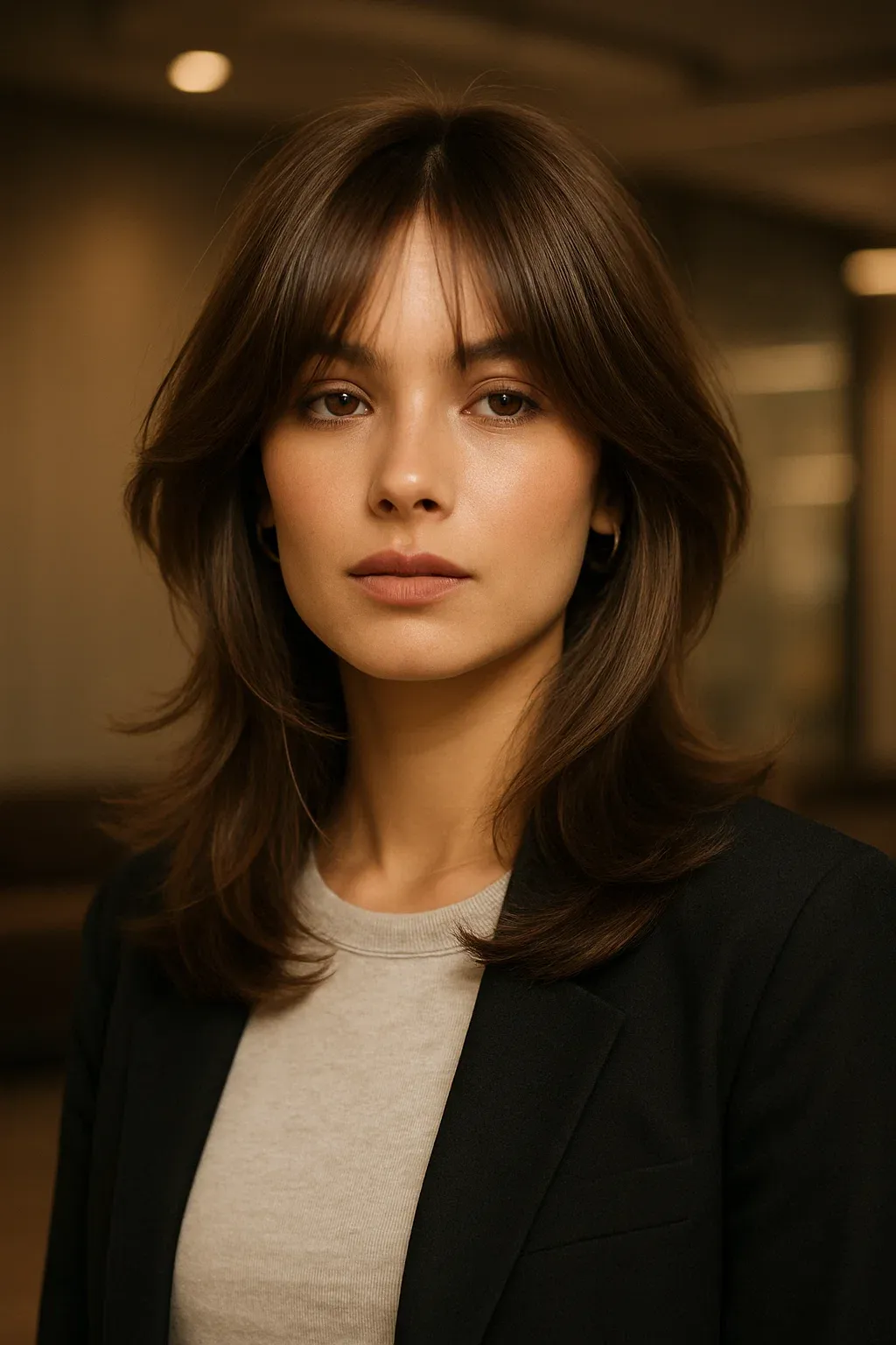 Butterfly Haircut with Curtain Bangs