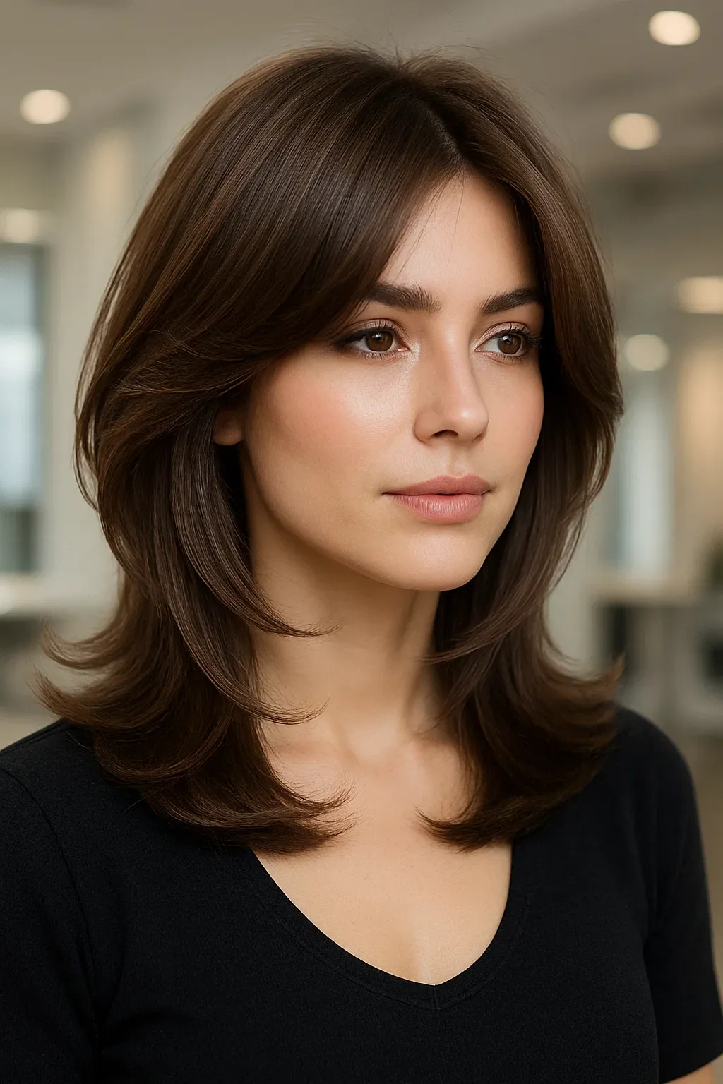 Butterfly Haircut with Face-Framing Layers