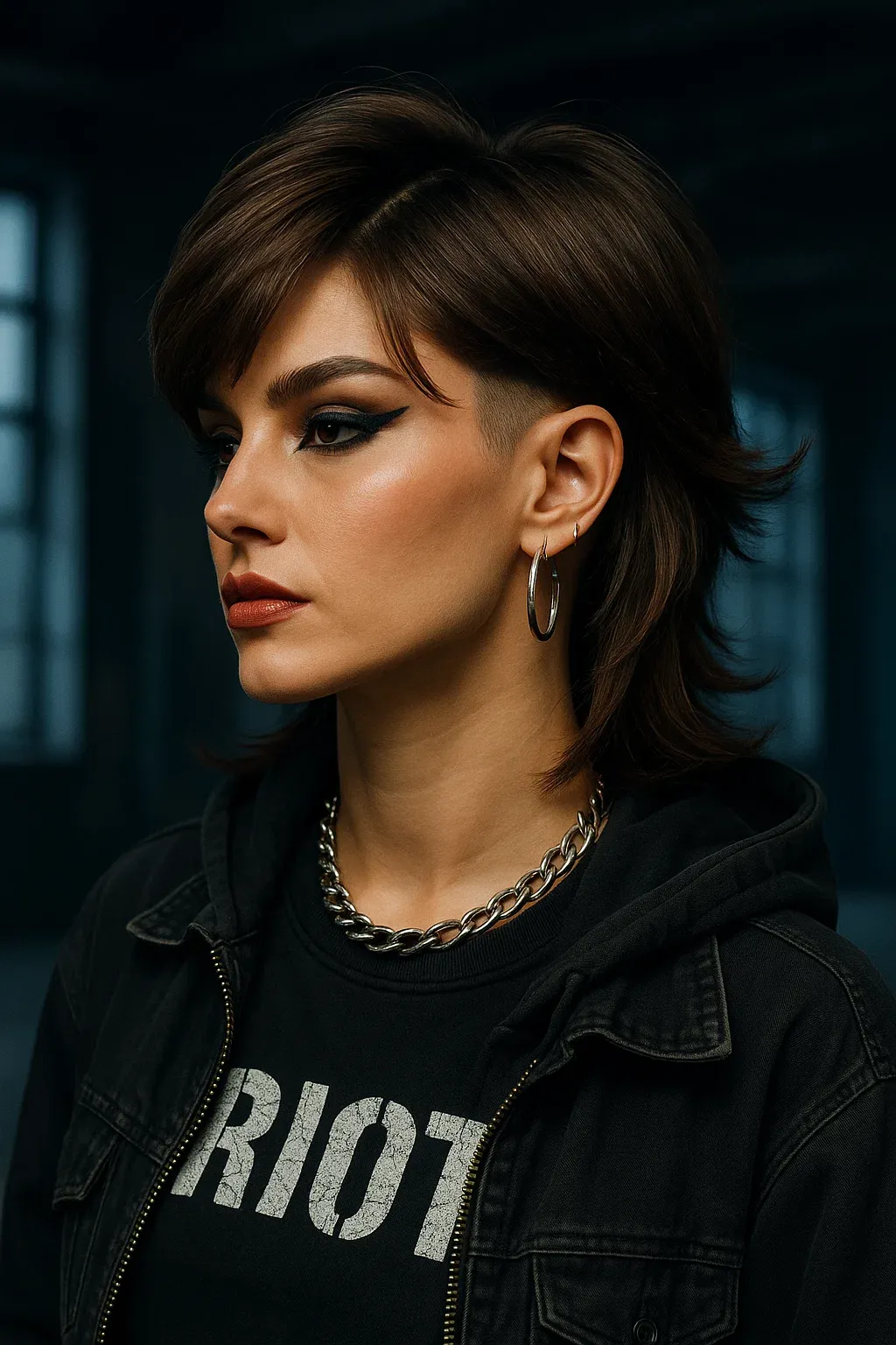 Butterfly Haircut with Undercut