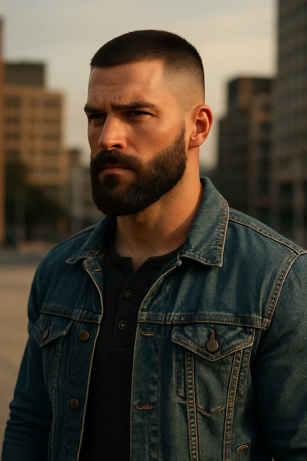 Buzz Cut with Beard