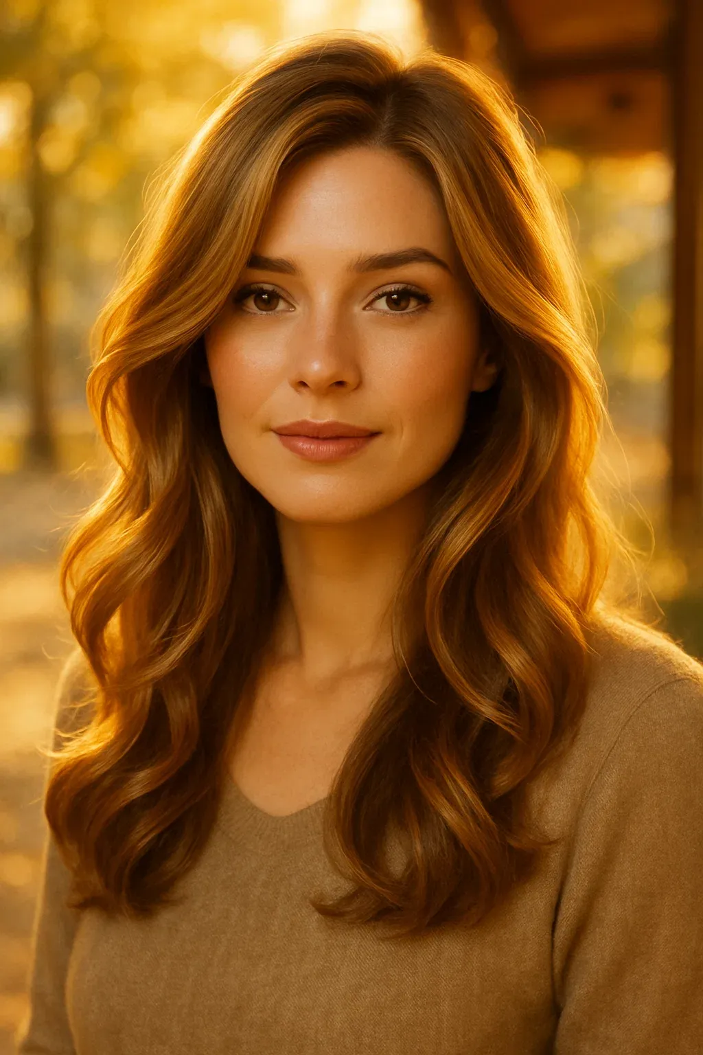 Golden Brown Hair Color