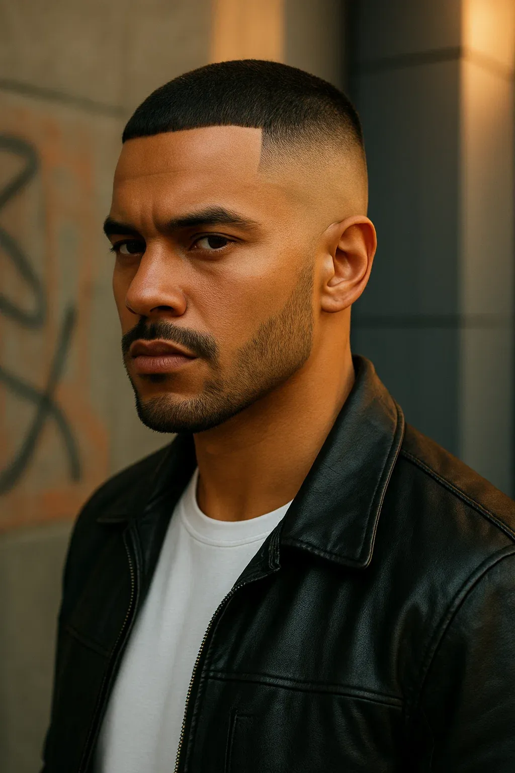 Long Buzz Cut Fade