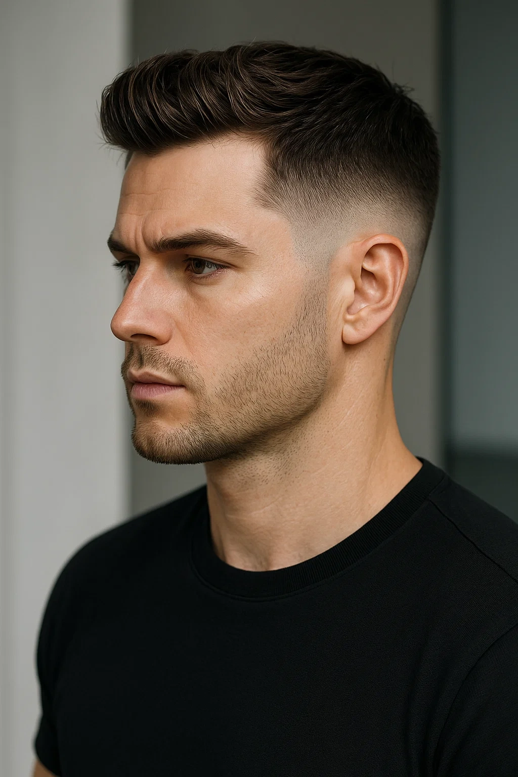 Low Mid Fade Haircut