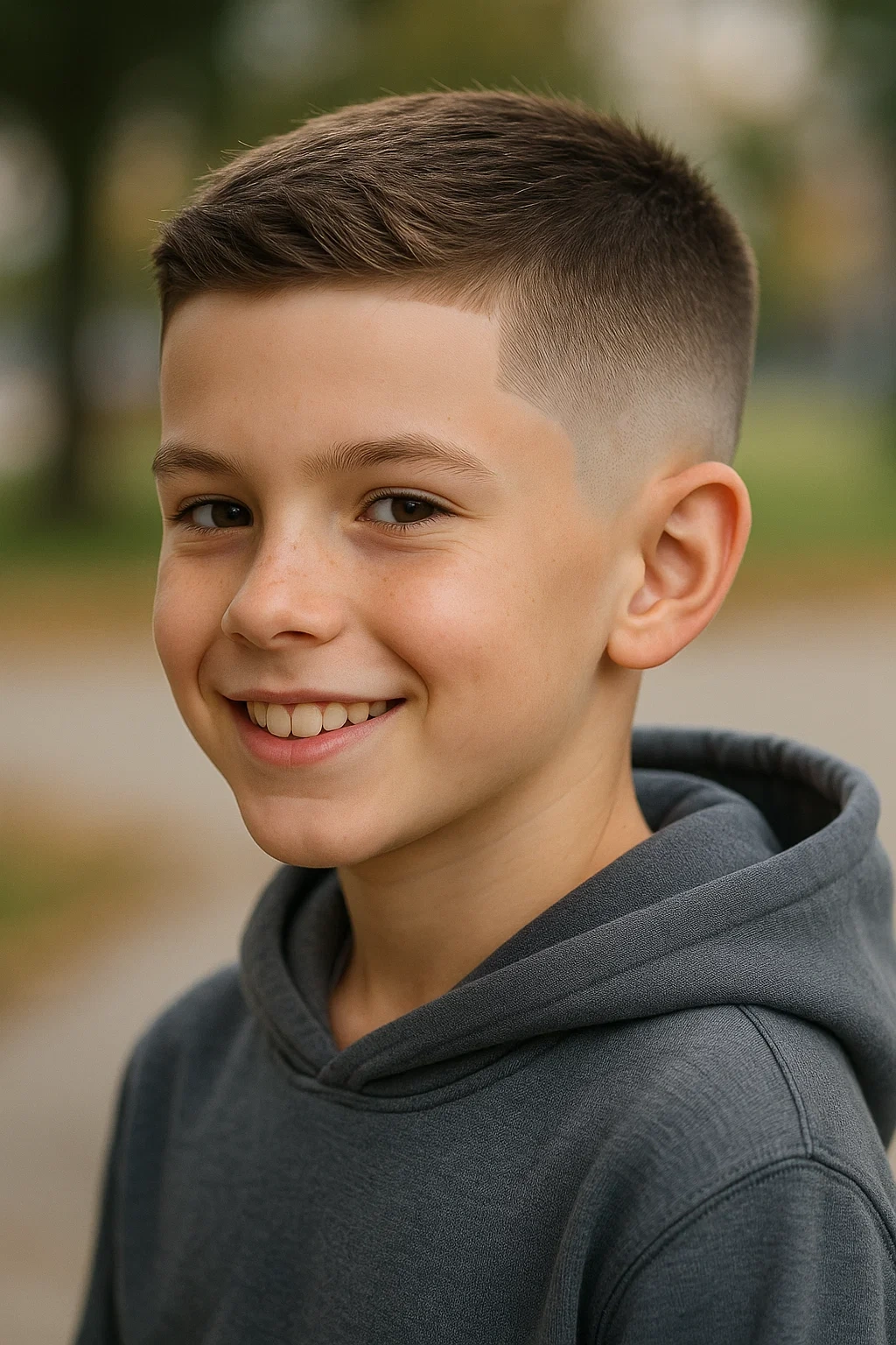 Mid Fade Haircut Boys
