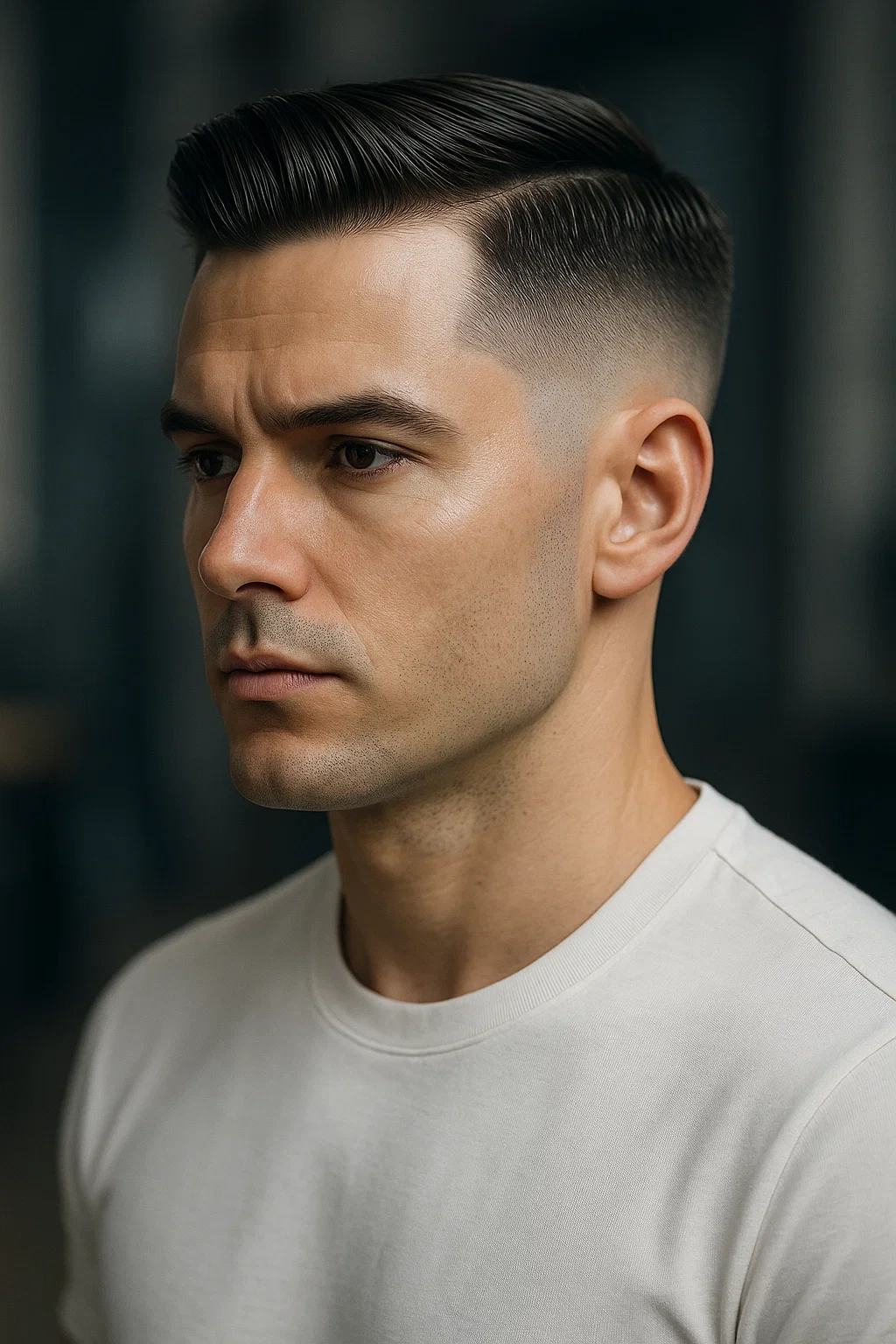 Mid Fade Haircut For Straight Hair