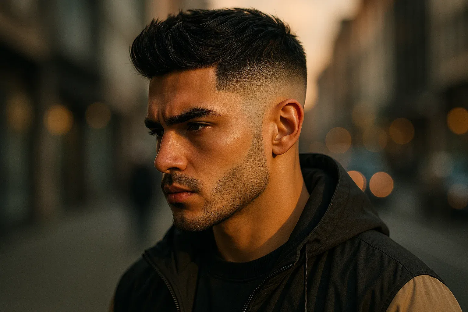 Mid Fade Haircut Men