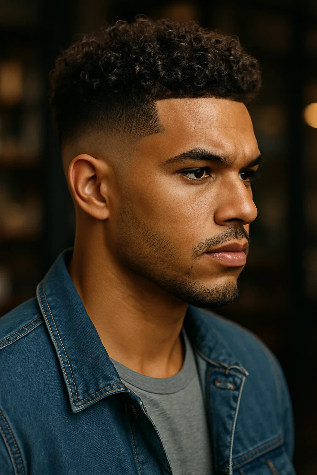 Mid Fade Haircut Short Hair