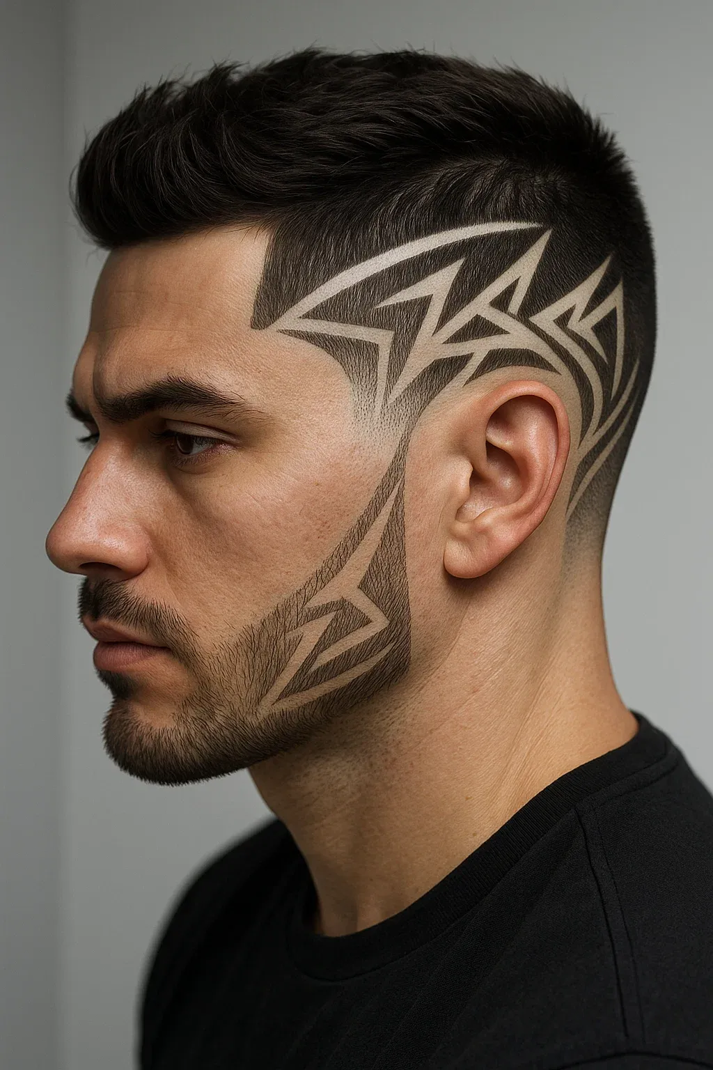 Mid Fade with Design Elements