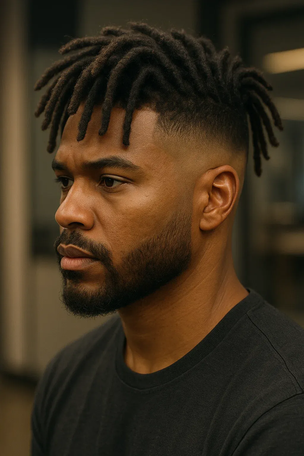 Mid Fade with Dreads