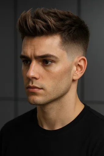 Mid Fade with Quiff