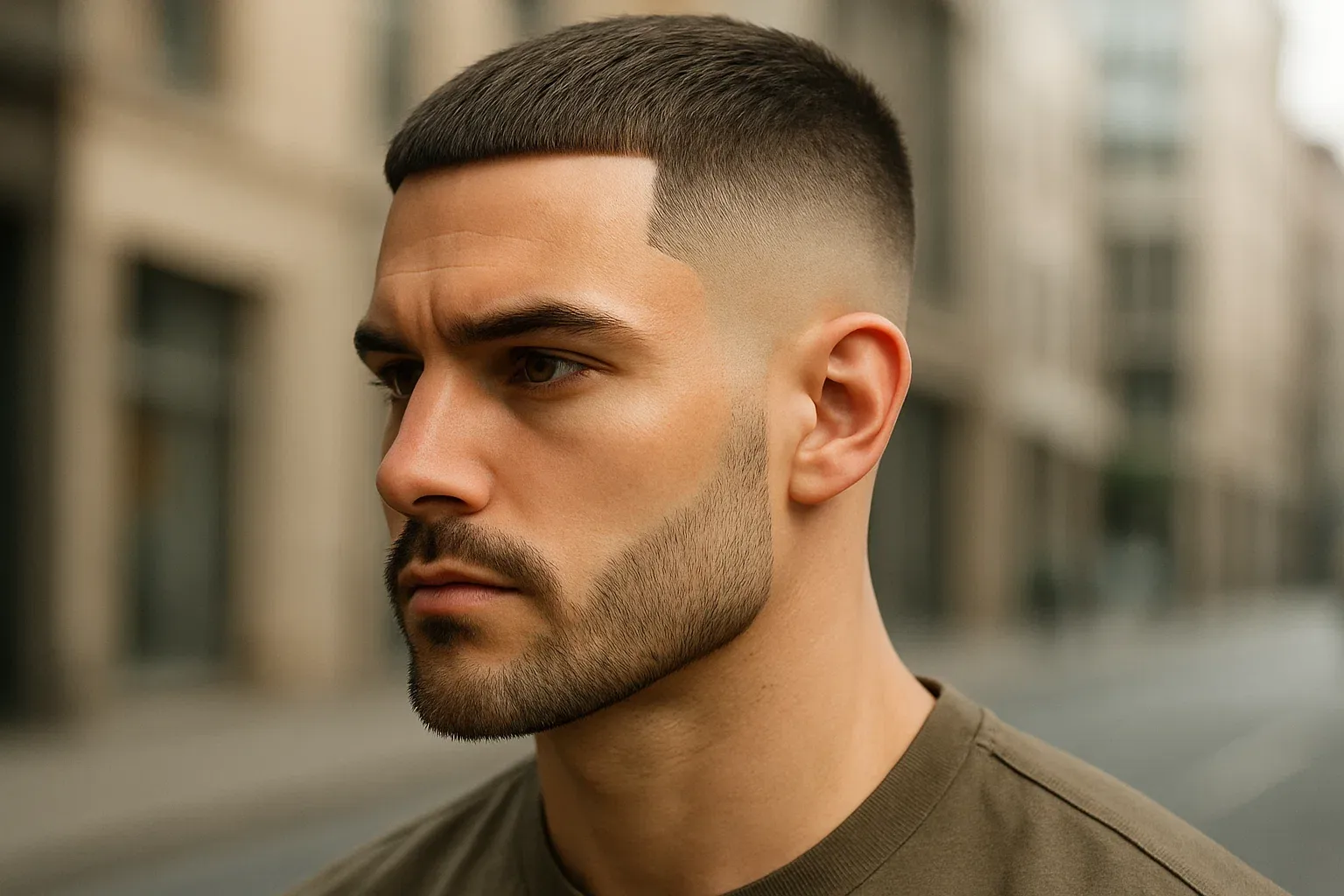 Short Mid Fade Haircut