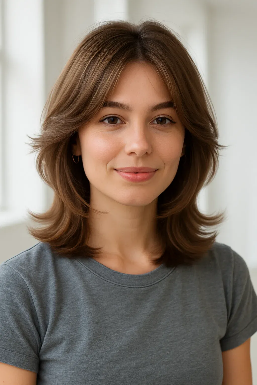Short Shoulder Length Butterfly Haircut