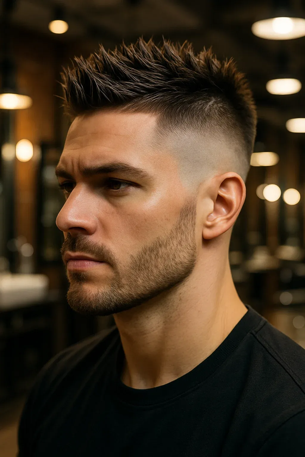 Skin Fade Spiky Hair