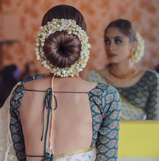 gajra hairstyle for long hair