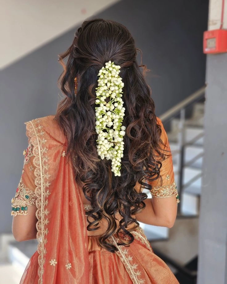 gajra hairstyle for long hair