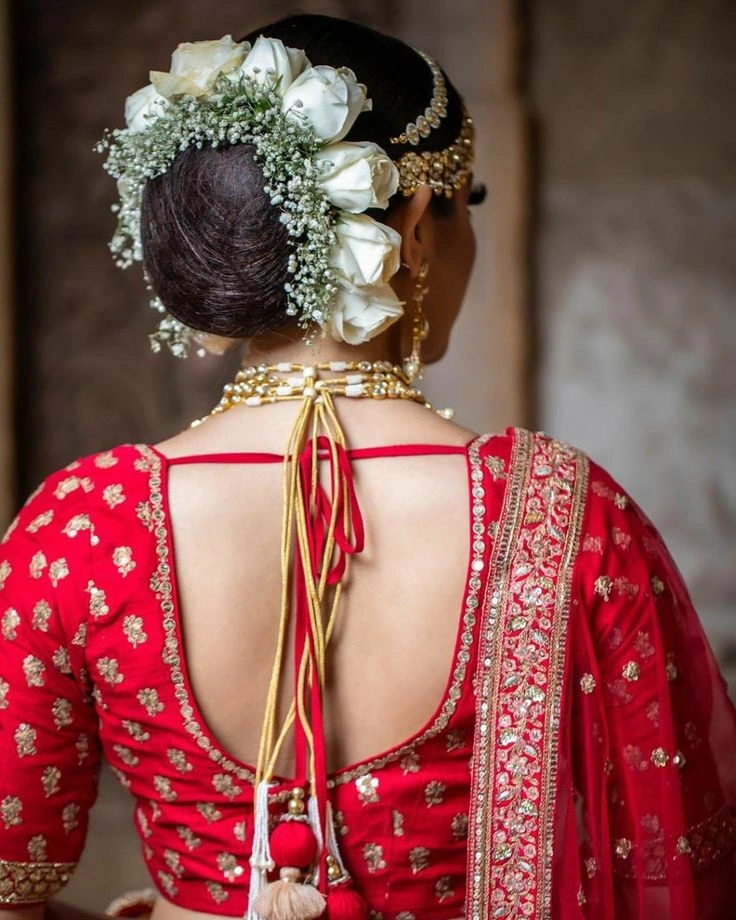 gajra hairstyle for long hair